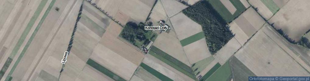 Zdjęcie satelitarne Konojad-Doły ul.
