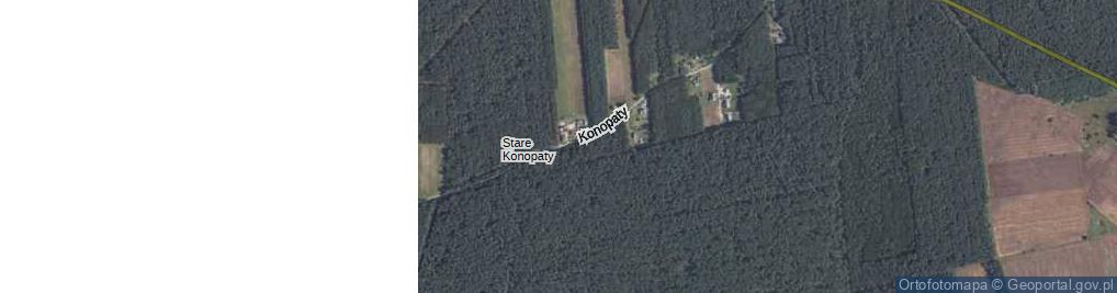Zdjęcie satelitarne Konopaty ul.