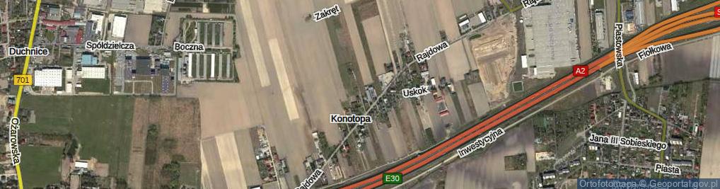 Zdjęcie satelitarne Konotopa ul.