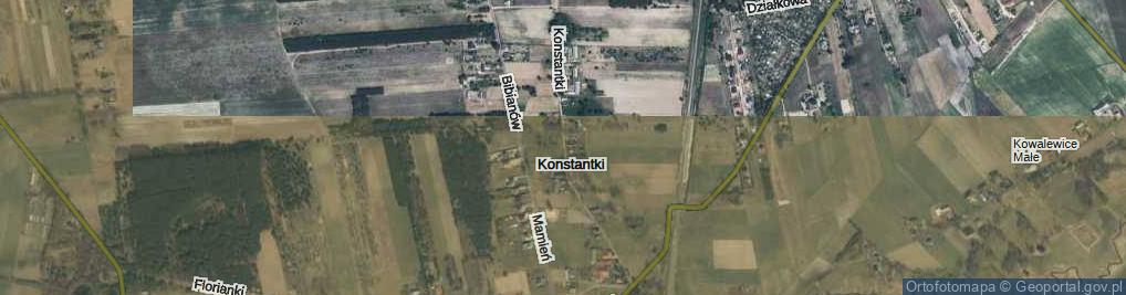 Zdjęcie satelitarne Konstantki ul.