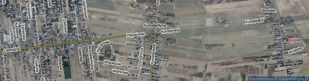 Zdjęcie satelitarne Konstantyna ul.