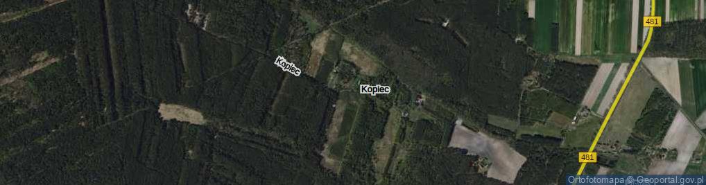 Zdjęcie satelitarne Kopiec ul.