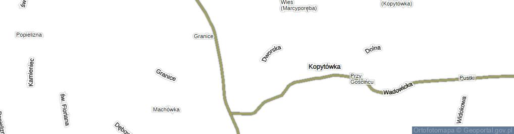 Zdjęcie satelitarne Kopytówka ul.