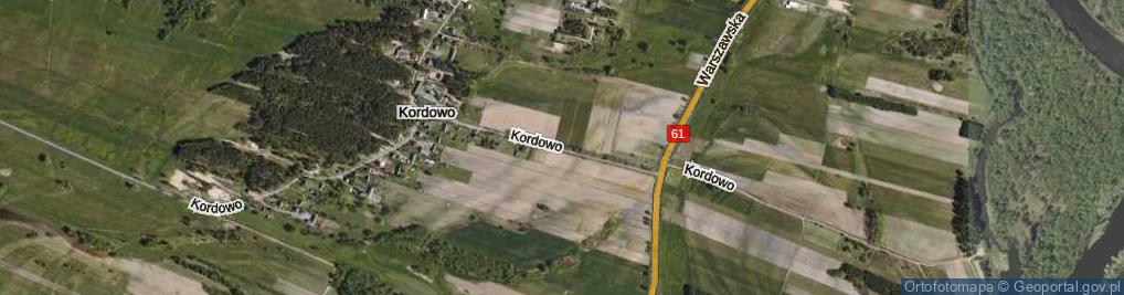 Zdjęcie satelitarne Kordowo ul.