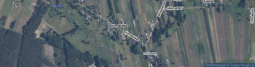 Zdjęcie satelitarne Kornaciska ul.