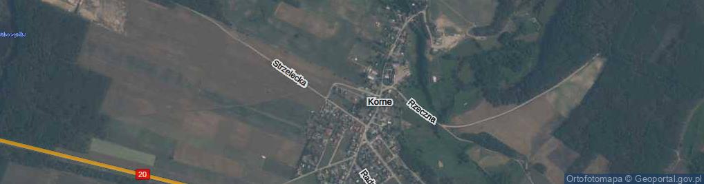 Zdjęcie satelitarne Korne ul.