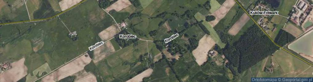 Zdjęcie satelitarne Korobiec ul.
