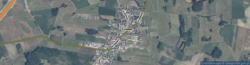 Zdjęcie satelitarne Kosewo ul.