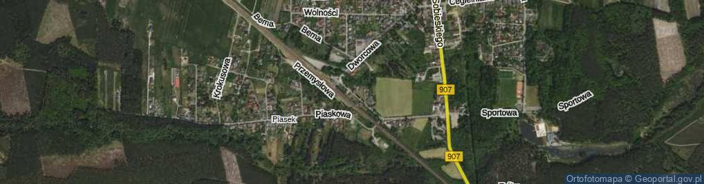 Zdjęcie satelitarne Kolejowa ul.