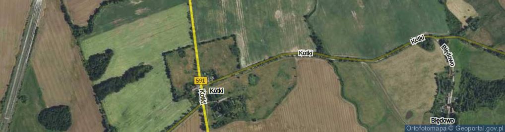 Zdjęcie satelitarne Kotki ul.