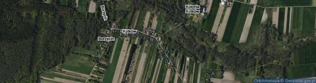 Zdjęcie satelitarne Kotków ul.