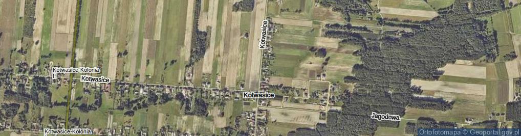 Zdjęcie satelitarne Kotwasice ul.