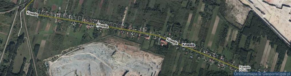 Zdjęcie satelitarne Kowala ul.
