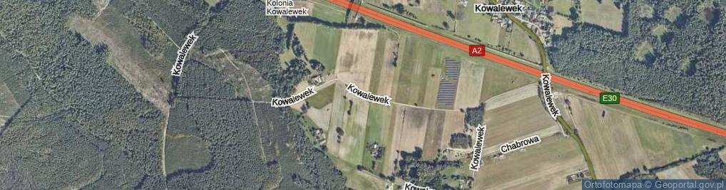 Zdjęcie satelitarne Kowalewek ul.