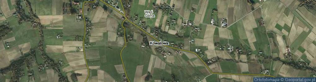 Zdjęcie satelitarne Kowalowa ul.