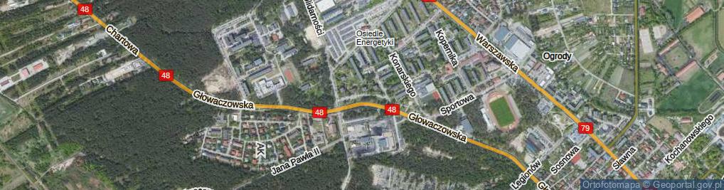 Zdjęcie satelitarne Kołłątaja Hugo ul.