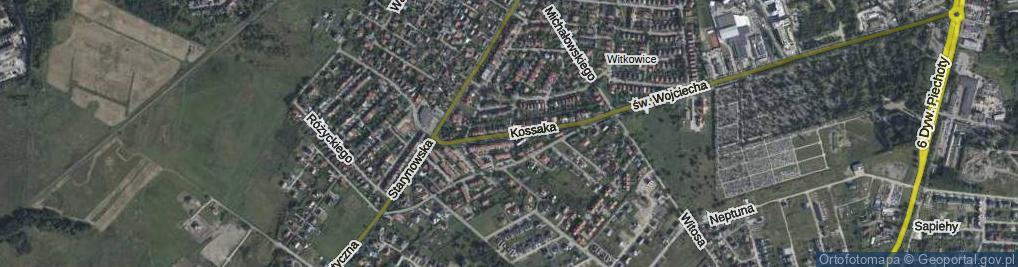 Zdjęcie satelitarne Kossaka Juliusza ul.