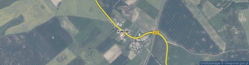 Zdjęcie satelitarne Kołoząb ul.
