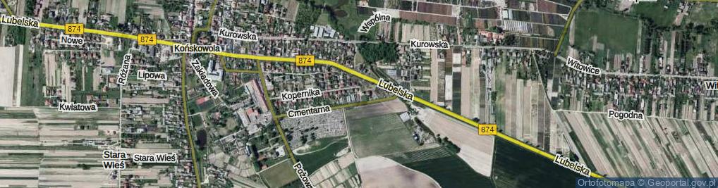 Zdjęcie satelitarne Kościuszki Tadeusza, gen. ul.