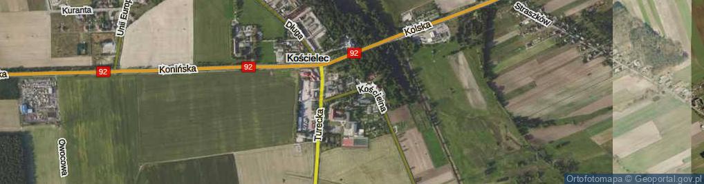 Zdjęcie satelitarne Kościelna ul.
