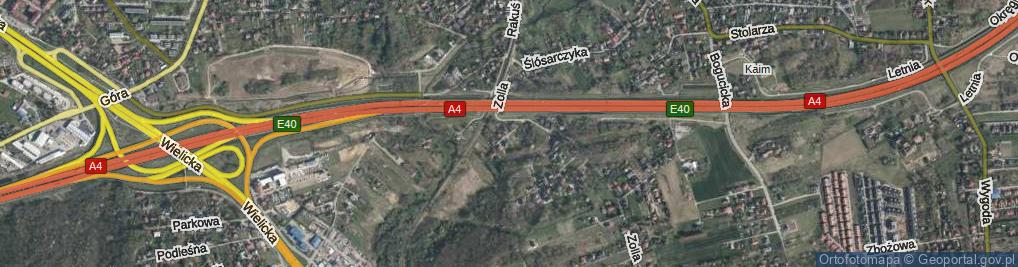 Zdjęcie satelitarne Koprowa ul.