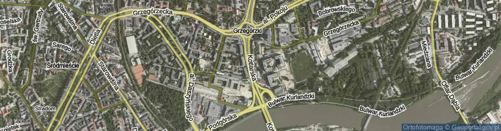 Zdjęcie satelitarne Kotlarska ul.