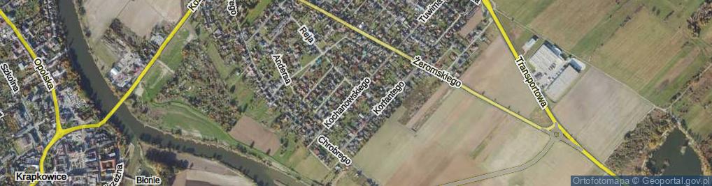 Zdjęcie satelitarne Kochanowskiego Jana ul.