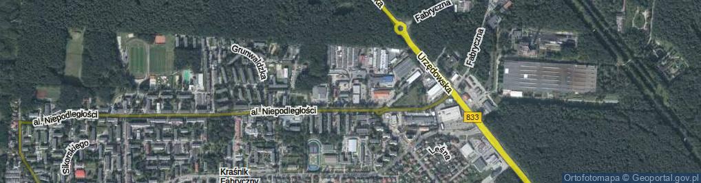 Zdjęcie satelitarne Komunalna ul.