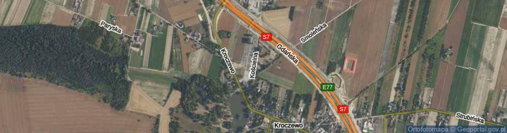 Zdjęcie satelitarne Kościelna ul.