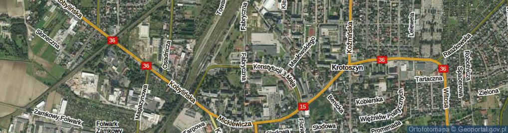 Zdjęcie satelitarne Konstytucji 3 Maja ul.