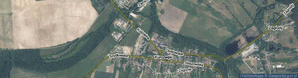 Zdjęcie satelitarne Kościelna ul.