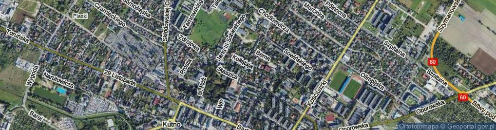 Zdjęcie satelitarne Kołłątaja Hugo ul.