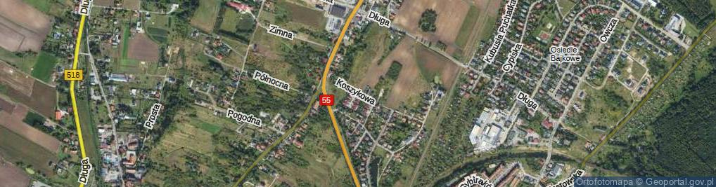 Zdjęcie satelitarne Koszykowa ul.