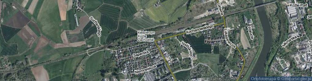 Zdjęcie satelitarne Kochanowskiego Jana ul.