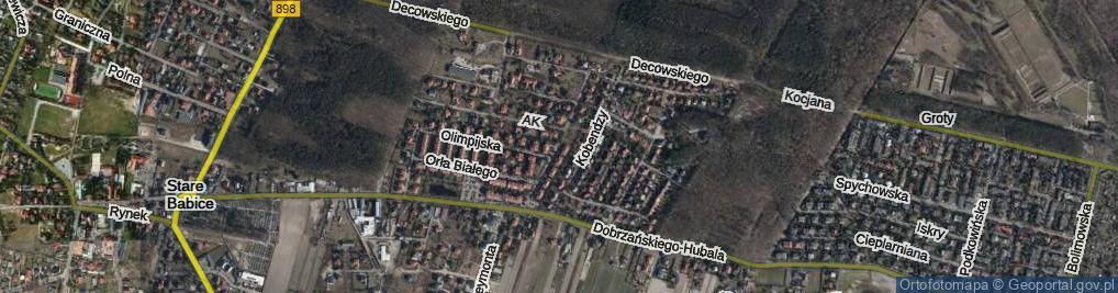 Zdjęcie satelitarne Kompanii Jerzyków ul.