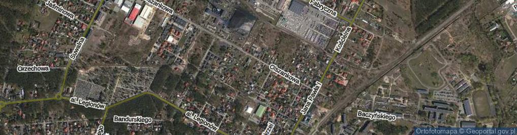 Zdjęcie satelitarne Kossaka Jana ul.