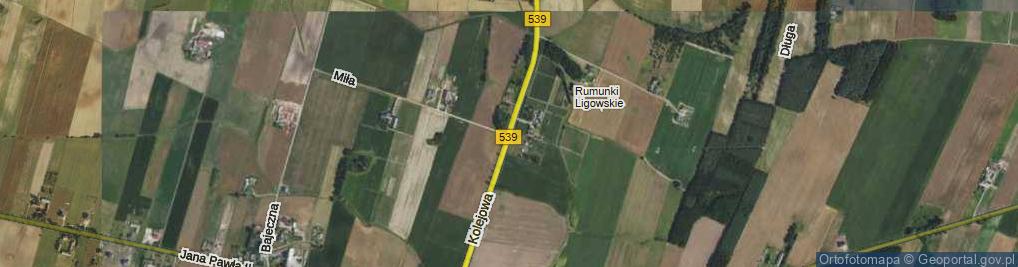 Zdjęcie satelitarne Kolejowa ul.