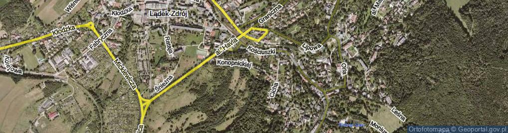 Zdjęcie satelitarne Konopnickiej Marii ul.