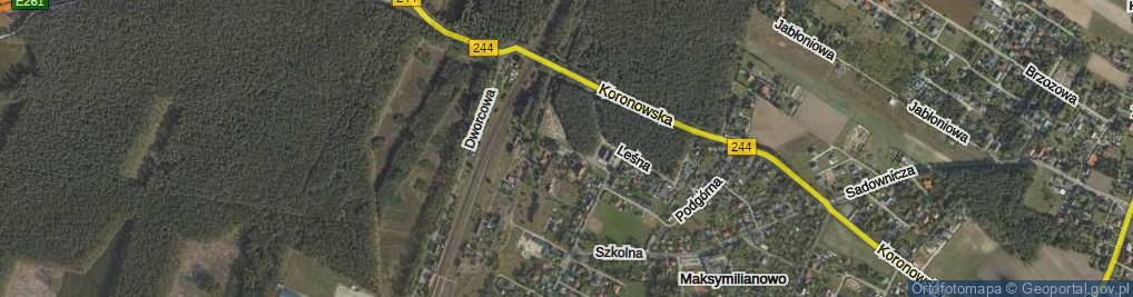 Zdjęcie satelitarne Kościelna ul.