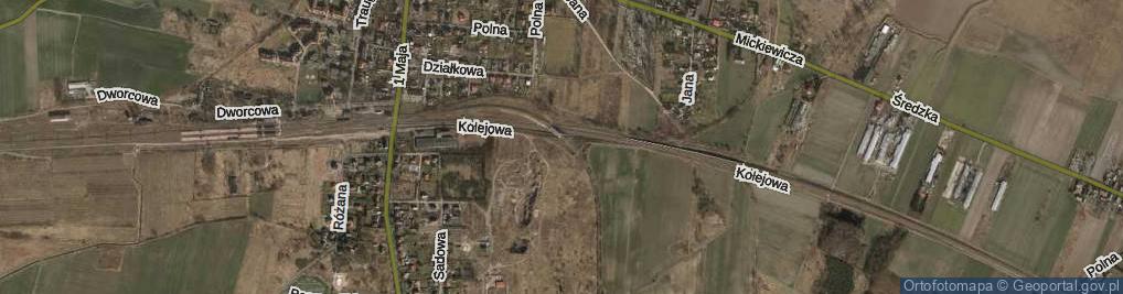 Zdjęcie satelitarne Kolejowa ul.