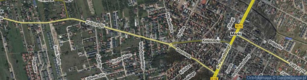 Zdjęcie satelitarne Kościuszki Tadeusza, gen. ul.