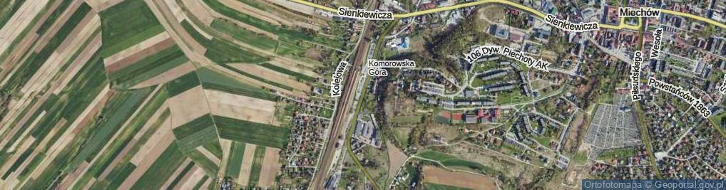 Zdjęcie satelitarne Kolejowa ul.