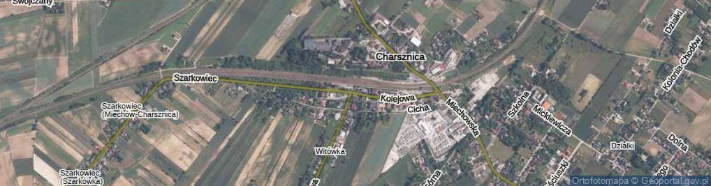 Zdjęcie satelitarne Kolejowa ul.