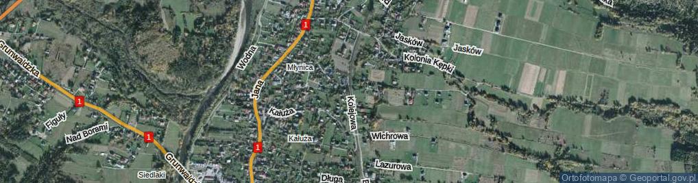 Zdjęcie satelitarne Kolejowa ul.