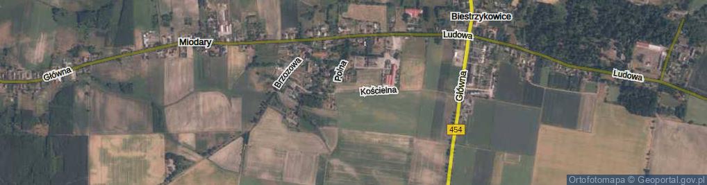 Zdjęcie satelitarne Kościelna ul.