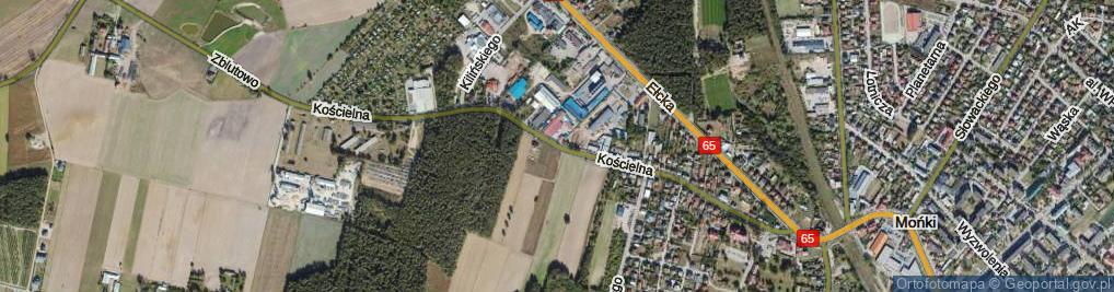 Zdjęcie satelitarne Kościelna ul.