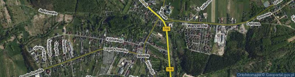 Zdjęcie satelitarne Kościelna ul.