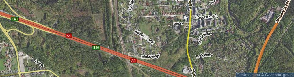 Zdjęcie satelitarne Kolejki Konnej ul.