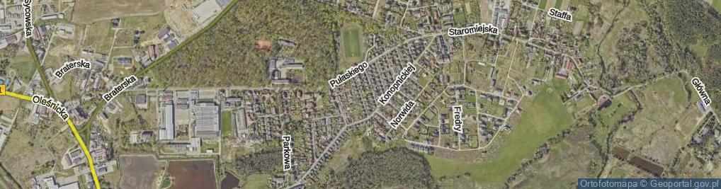 Zdjęcie satelitarne Kochanowskiego Jana ul.