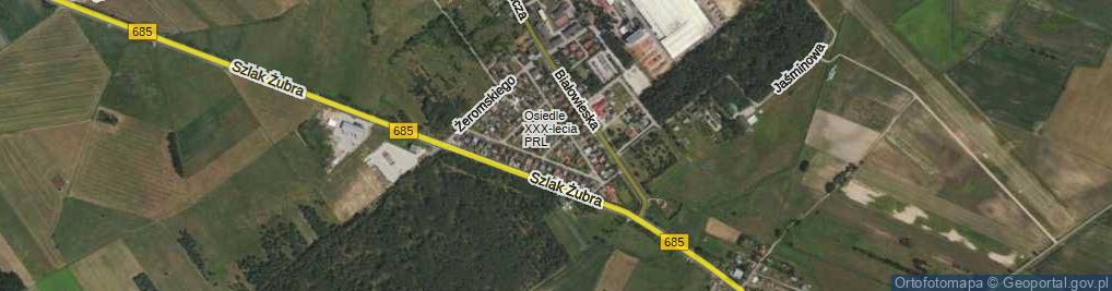 Zdjęcie satelitarne Kochanowskiego Jana ul.